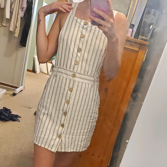 Stripped Garage Summer Dress - Picture 3 of 4